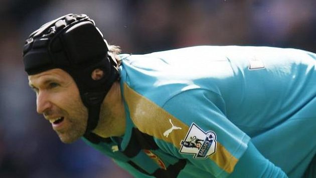 Petr Čech během utkání se Sunderlandem Petr Čech během utkání se Sunderlandem