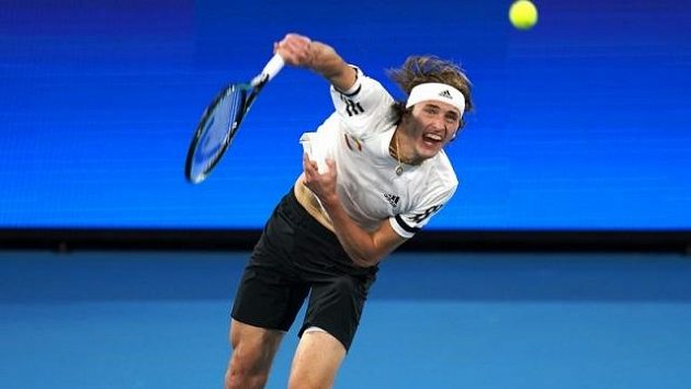 Alexender Zverev během utkání s domácím De Minaurem Alexender Zverev během utkání s domácím De Minaurem