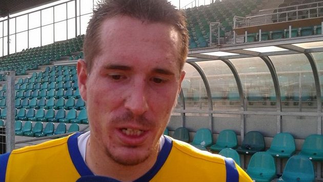 Marek Červenka v barvách Teplic. Marek Červenka v barvách Teplic.