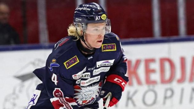Obránce Linköpingu Sam Lofquist. Obránce Linköpingu Sam Lofquist.