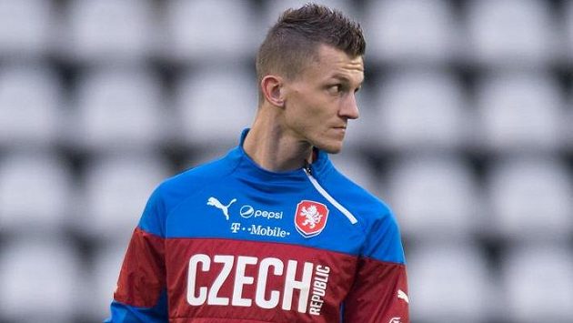 Útočník Tomáš Necid na tréninku české fotbalové reprezentace. Útočník Tomáš Necid na tréninku české fotbalové reprezentace.