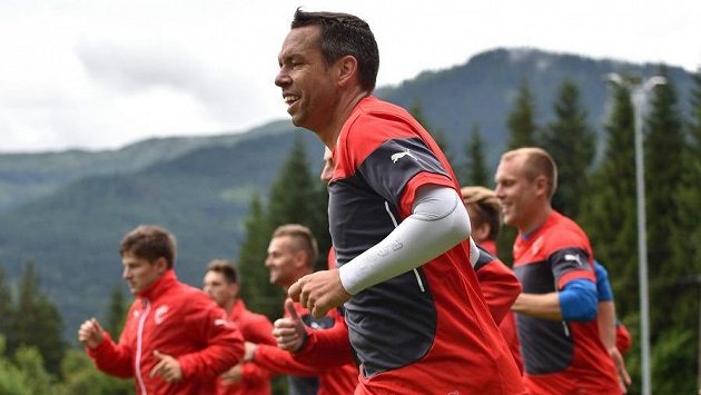 Pavel Horváth během tréninkového výběhu fotbalistů Plzně. Pavel Horváth během tréninkového výběhu fotbalistů Plzně.
