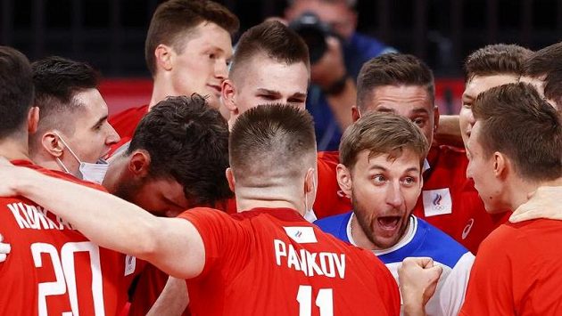 Volejbalisté Ruska se radují z postopu do finále Volejbalisté Ruska se radují z postopu do finále