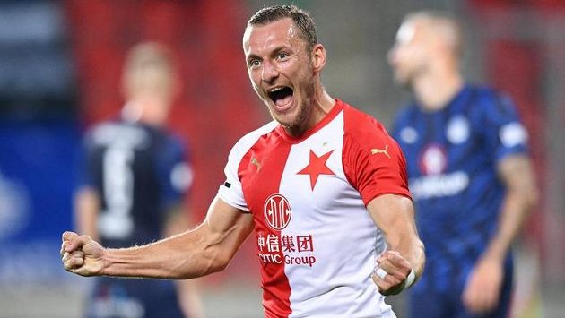 Vladimír Coufal, střelec druhého gólu červenobílých v duelu proti Slovácku. Vladimír Coufal, střelec druhého gólu červenobílých v duelu proti Slovácku.
