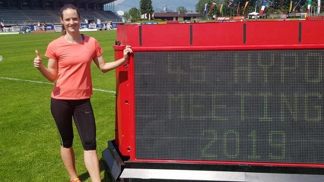 Kateřina Cachová před mítinkem v Götzisu Kateřina Cachová před mítinkem v Götzisu