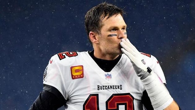 Hvězdný hráč amerického fotbalu Tom Brady Hvězdný hráč amerického fotbalu Tom Brady