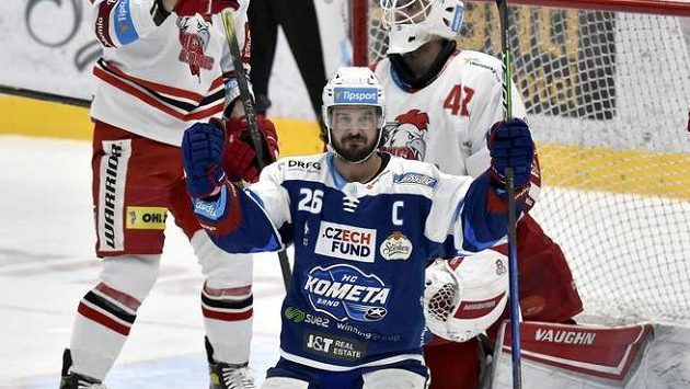 Martin Zaťovič z Brna se raduje z gólu Martin Zaťovič z Brna se raduje z gólu
