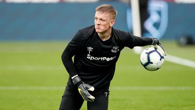 Brankář Evertonu Jordan Pickford. Brankář Evertonu Jordan Pickford.