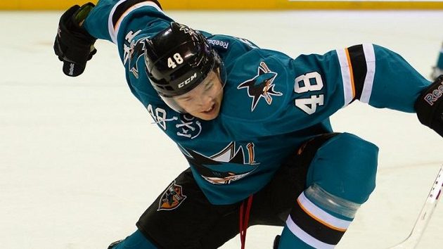 Tomáš Hertl v dresu San Jose Tomáš Hertl v dresu San Jose