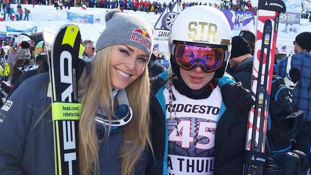 Česká reprezentantka Ester Ledecká (vpravo na snímku s Lindsey Vonnovou) bodovala i v superobřím slalomu v La Thuile. Česká reprezentantka Ester Ledecká (vpravo na snímku s Lindsey Vonnovou) bodovala i v superobřím slalomu v La Thuile.