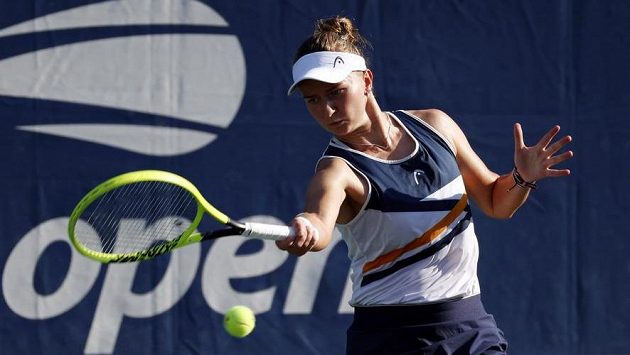 Česká tenistka Barbora Krejčíková během US Open. Česká tenistka Barbora Krejčíková během US Open.