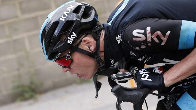 Christopher Froome na trati letošní Vuelty. Christopher Froome na trati letošní Vuelty.