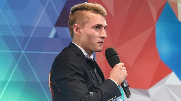Michal Sadílek během Galavečera Grassroots za rok 2017. Michal Sadílek během Galavečera Grassroots za rok 2017.