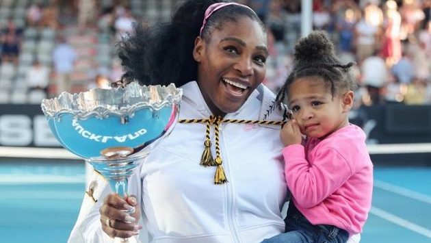 Serena Williamsová se svou dcerkou Olympií Serena Williamsová se svou dcerkou Olympií