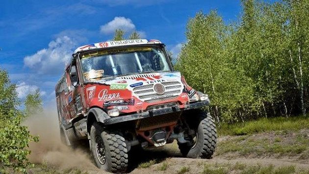 Aleš Loprais na Rally Breslau se svou tatrou Královna 69. Aleš Loprais na Rally Breslau se svou tatrou Královna 69.
