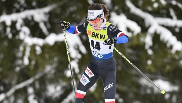 Kateřina Razýmová při závodu SP v Davosu. Kateřina Razýmová při závodu SP v Davosu.