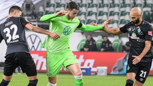 Brémy proti Wolfsburgu vyhořely v obraně Brémy proti Wolfsburgu vyhořely v obraně