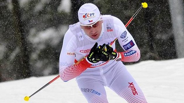 Lukáš Bauer na trati závodu volnou technikou na 15 km v Novém Městě na Moravě. Lukáš Bauer na trati závodu volnou technikou na 15 km v Novém Městě na Moravě.