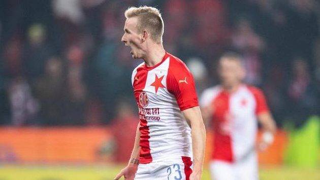 Petr Ševčík ze Slavie oslavuje gól na 2:0 v utkání 16. kola Fortuna ligy proti Teplicím Petr Ševčík ze Slavie oslavuje gól na 2:0 v utkání 16. kola Fortuna ligy proti Teplicím