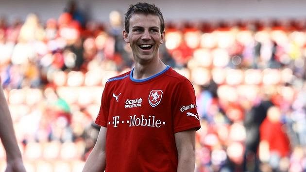 Vladimír Darida na tréninku národního týmu. Vladimír Darida na tréninku národního týmu.