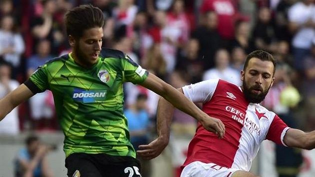 Zleva Aleš Čermák z Plzně a Josef Hušbauer ze Slavie. Kdo získá mistrovský titul? Zleva Aleš Čermák z Plzně a Josef Hušbauer ze Slavie. Kdo získá mistrovský titul?