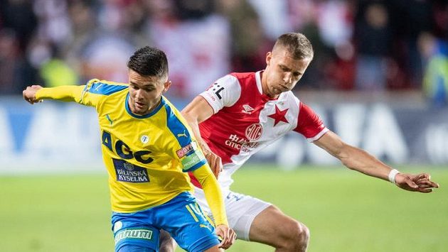 Patrik Žitný (vlevo) z Teplic a Tomáš Souček ze Slavie. Patrik Žitný (vlevo) z Teplic a Tomáš Souček ze Slavie.