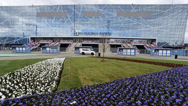 Ledový palác v Moskvě, kde v pátek začne mistrovství světa v ledním hokeji. Ledový palác v Moskvě, kde v pátek začne mistrovství světa v ledním hokeji.