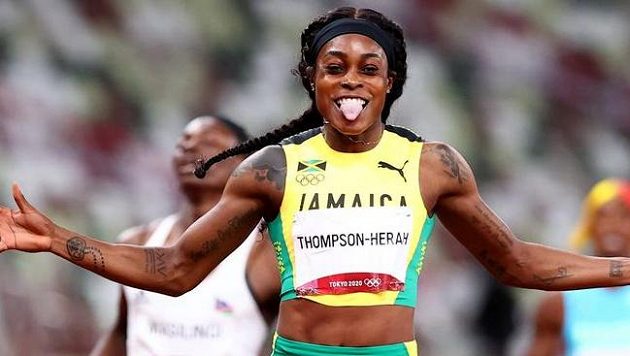 Jamajská běžkyně Elaine Thompsonová-Herahová Jamajská běžkyně Elaine Thompsonová-Herahová
