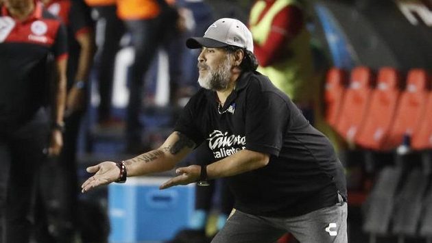 Diego Maradona, kouč Dorados. Diego Maradona, kouč Dorados.