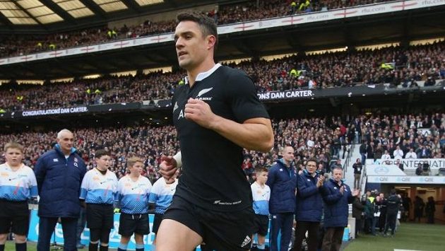 Trojnásobný nejlepší ragbista světa Dan Carter Trojnásobný nejlepší ragbista světa Dan Carter