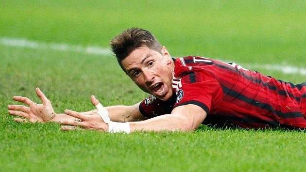 Fernando Torres vstřelil na podzim za AC Milán jediný gól. Fernando Torres vstřelil na podzim za AC Milán jediný gól.