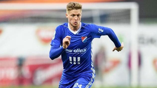 Obránce Baníku Ostrava Václav Procházka. Obránce Baníku Ostrava Václav Procházka.