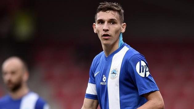 Liberecký záložník David Pavelka. Liberecký záložník David Pavelka.