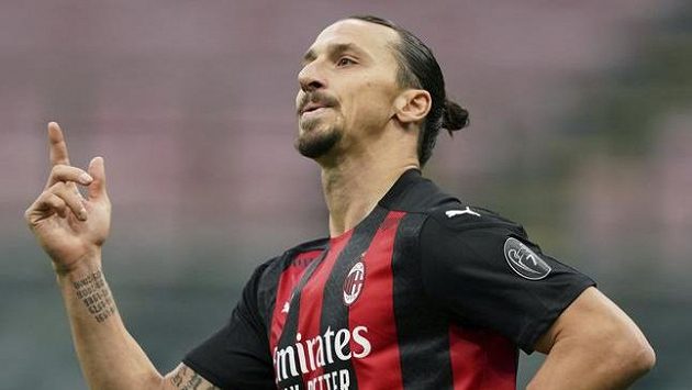 Švédský útočnk AC Milán Zlatan Ibrahimovic. Švédský útočnk AC Milán Zlatan Ibrahimovic.