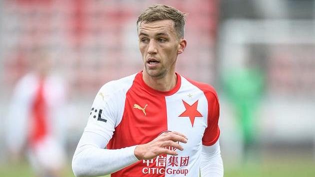 Tomáš Souček ze Slavie během přípravného utkání s Českými Budějovicemi. Tomáš Souček ze Slavie během přípravného utkání s Českými Budějovicemi.