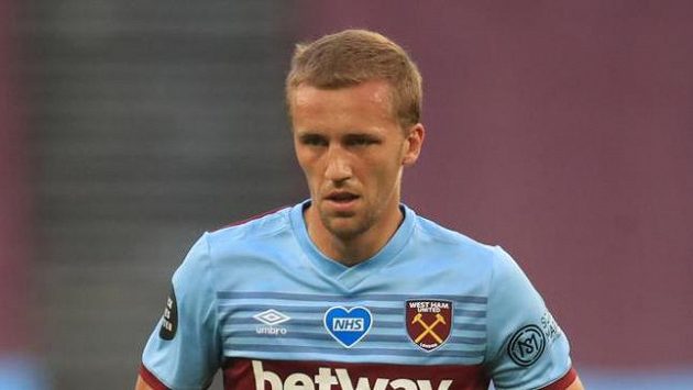 Tomáš Souček z West Hamu při utkání proti Watfordu. Tomáš Souček z West Hamu při utkání proti Watfordu.