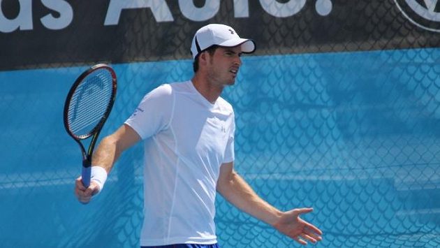 Tenista Andy Murray na tréninku Tenista Andy Murray na tréninku