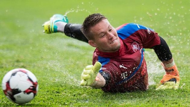 Brankář české fotbalové reprezentace Tomáš Vaclík. Brankář české fotbalové reprezentace Tomáš Vaclík.