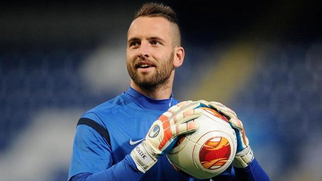 Brankář Slovanu Liberec Přemysl Kovář na tréninku před zápasem se Sevillou. Brankář Slovanu Liberec Přemysl Kovář na tréninku před zápasem se Sevillou.