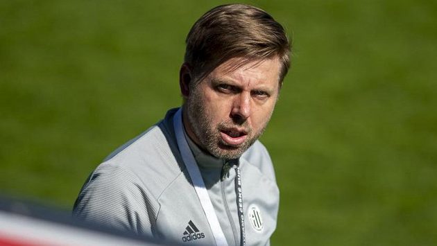 Trenér Českých Budějovic David Horejš. Trenér Českých Budějovic David Horejš.