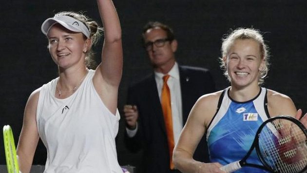 Czech tennis players are going down in history!  Krejčíková and Siniaková won the Champions Tournament