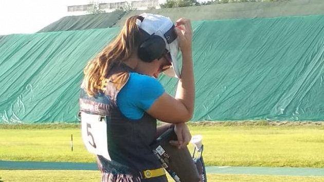 Barbora Šumová se soustředí rozhodující dvoustřel. Barbora Šumová se soustředí rozhodující dvoustřel.