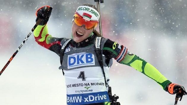 Darja Domračevová z Běloruska na archivním snímku. Darja Domračevová z Běloruska na archivním snímku.