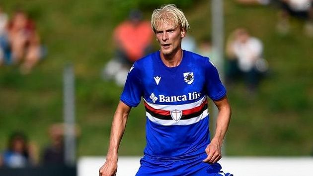 Norský fotbalista Morten Thorsby Norský fotbalista Morten Thorsby