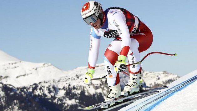Švýcar Beat Feuz na trati sjezdu ve Wengenu. Švýcar Beat Feuz na trati sjezdu ve Wengenu.