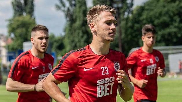 Filip Havelka během tréninku. Filip Havelka během tréninku.