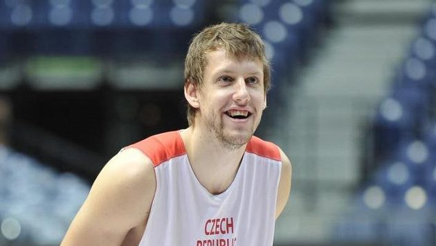 Jan Veselý během tréninku české reprezentace. Jan Veselý během tréninku české reprezentace.