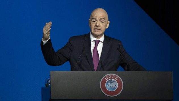 Šéf FIFA Gianni Infantino na ilustračním snímku. Šéf FIFA Gianni Infantino na ilustračním snímku.