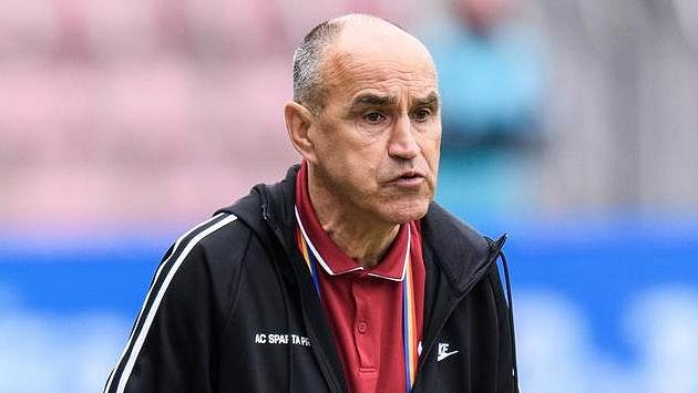 Trenér Sparty Praha Václav Kotal během posledního utkání s Libercem. Trenér Sparty Praha Václav Kotal během posledního utkání s Libercem.