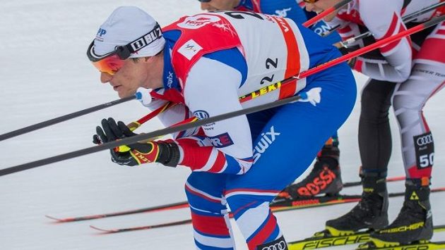 Martin Jakš při Světovém poháru v Seefeldu. Martin Jakš při Světovém poháru v Seefeldu.